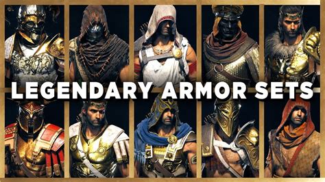 Assassins Creed Odyssey All Legendary Armor Sets Showcase Youtube