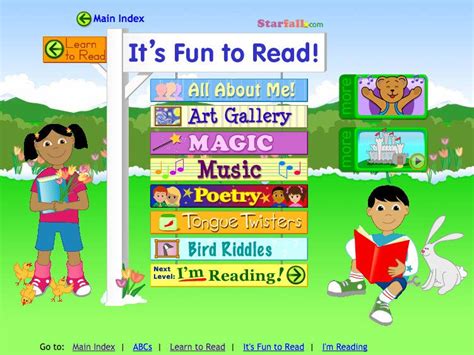 Starfall Website Level B Fun To Read In This Section Of The