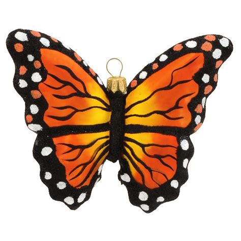 Monarch Butterfly Hanging Glass Ornament Butterfly Hanging Glass