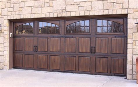 Unleash Your Homes Potential With Stained Wood Garage Doors Garage Ideas
