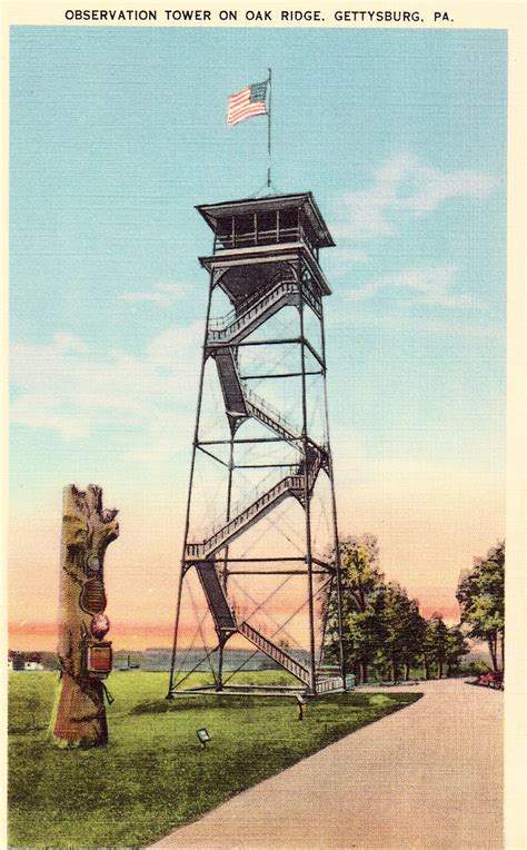Observation Tower On Oak Ridge Gettysburgpennsylvania Tower
