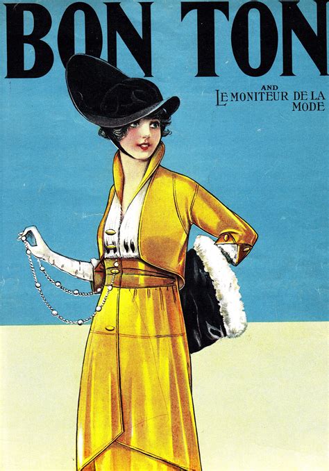 1913 Bon Ton Magazine Cover Magazine Art Magazine Design Fashion