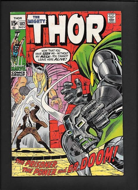 Mighty Thor 182 Dr Doom Don Blake Stan Lee Buscema Romita Marvel Comic