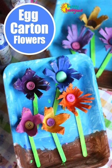 Egg Carton Flowers For Kids To Make Kidelp Shop