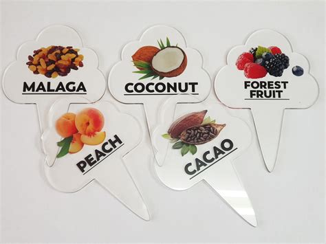 Gelato Flavor Markers Ice Cream Flavor Signs Labels