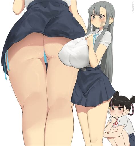 Minggoo Original Commentary Request Highres 2girls Ass Ass Focus