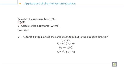 Fluid Mechanics 1 7 3 Application Of Momentum Equation 2 Youtube