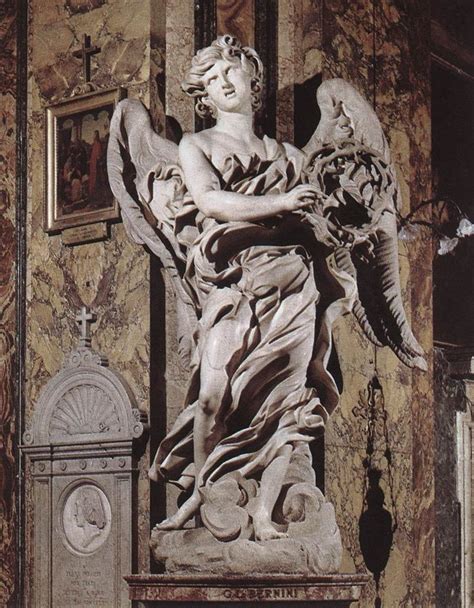 Angel With The Crown Of Thorns 1667 68 Gian Lorenzo Bernini 1598