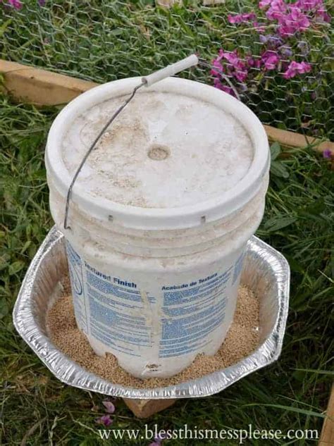 I use the horizontal ones on the side of buckets. DIY Chicken Water and Feeder From 5-Gallon Buckets