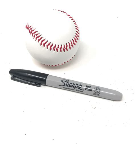 Real Baseball Blank Autograph Baseball Marker Etsy
