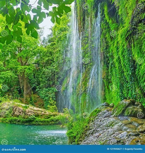 The Canyon Of Kursunlu Waterfall Aksu Turkey Stock Image Image Of