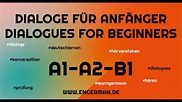 Dialogues for Beginners | Dialoge für Anfänger - YouTube