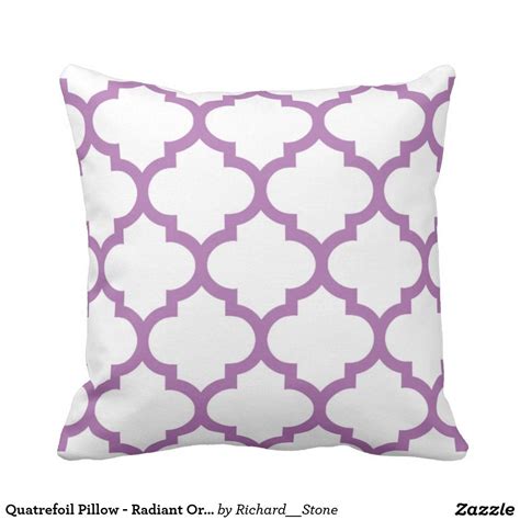 See more ideas about radiant orchid, radiant, orchids. Quatrefoil Pillow - Radiant Orchid Purple | Zazzle.com ...