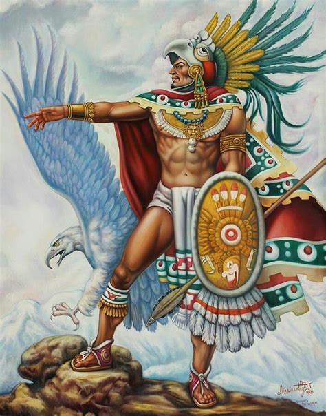 Hunahpu Héros Du Popol Vuh Des Mayas Quichés Aztec Warrior Aztec