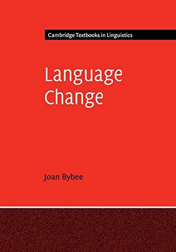 Language Change Cambridge Textbooks In Linguistics