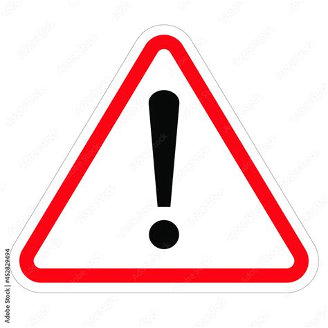 Caution Icon Warning Sign Vector Illustration Stock Vector Adobe Stock