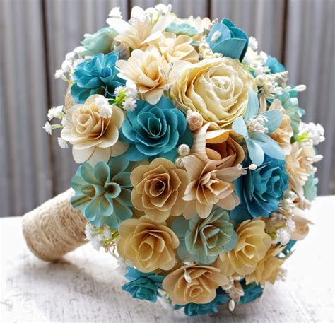 Ocean Themed Wedding Bouquets And Boutonnieres Made Of