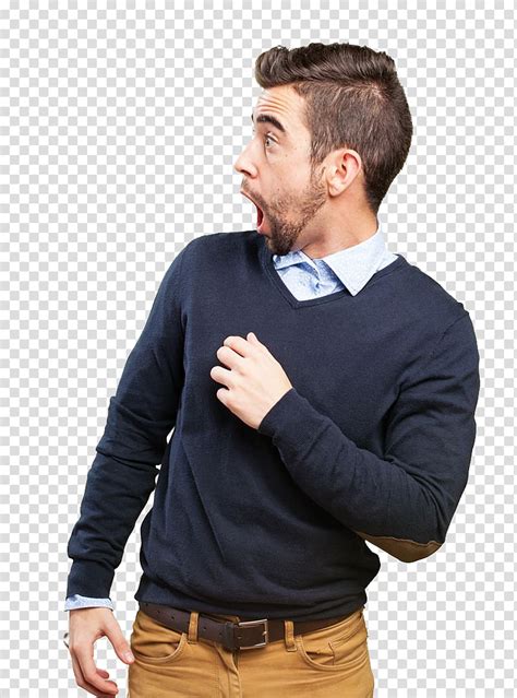 Transparent Png Surprised Man Png To Created Add 45 Pieces