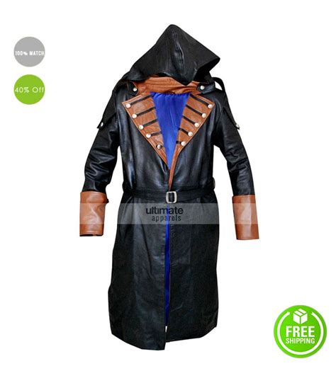 Assassins Creed Unity Arno Dorian Costume Trench Coat