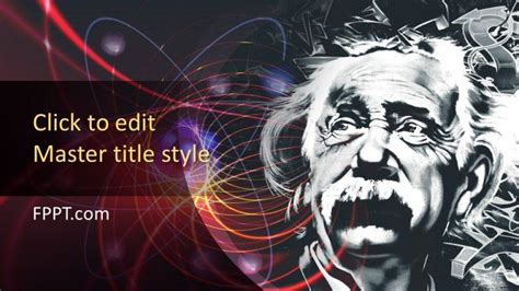 Albert Einstein Template X Free Powerpoint Templates