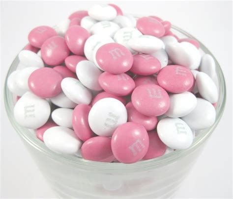 Pink And White Mandms Chocolates And Sweets