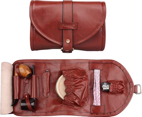 Handmade Genuine Leather Pipe Tobacco Pouch Bag Organize
