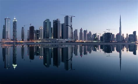Dubai Business Bay Skyline With Photograph By Spreephotode Fine Art