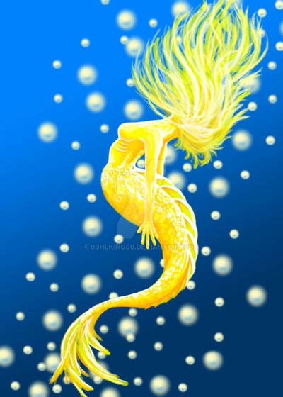 Golden Mermaid By 00hlking00 On Deviantart