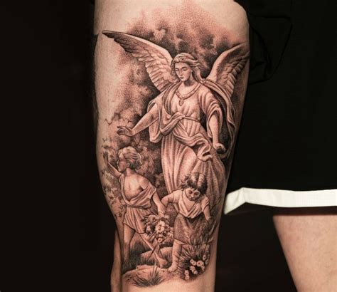 Angel Protection Tattoo Designs Design Talk