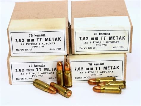 762x25 Tokarev Ammunition Yugoslav 1 Box