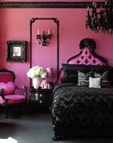 Dramatic Pink And Black Bedroom Pictures Photos And Images For