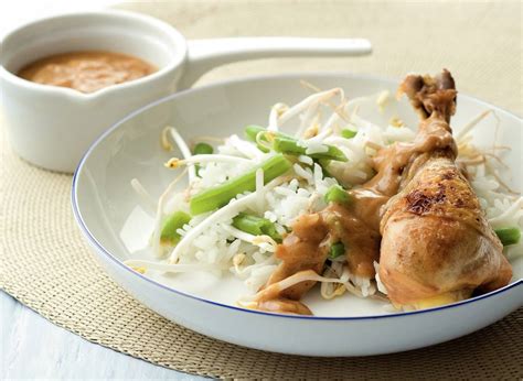 Drumsticks met bonen taugé en pindasaus recept Allerhande Albert