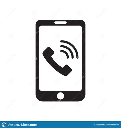 Illustration Phone Cell Icon Smartphone Icon Mobile With