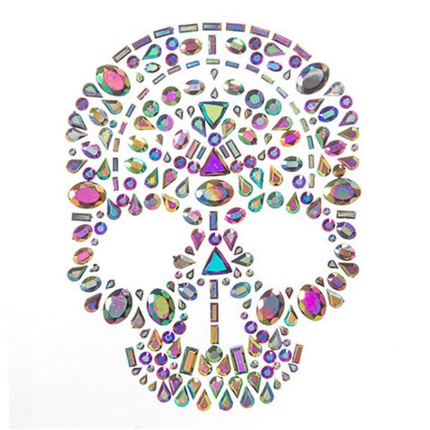 Martha Stewart Crafts Adhesive Gems Skull Martha Stewart