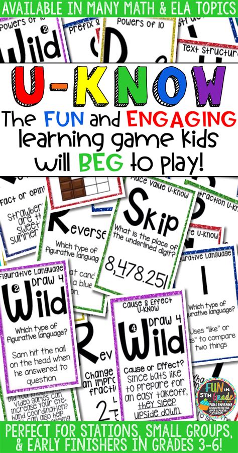 Students Love Playing U Know Games For Fun Review Or Test Prep Its A