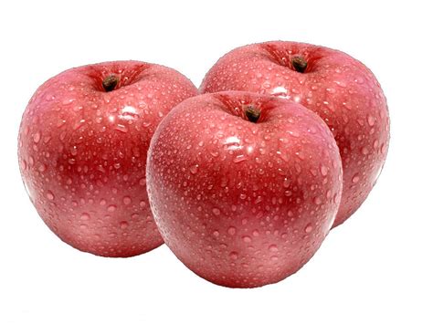 Apple Fuji Auglis Three Apples Png Download 1024768 Free