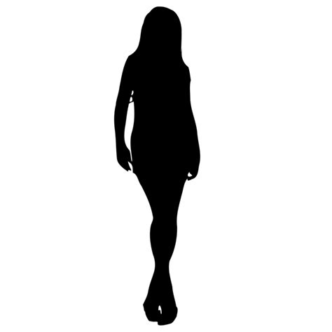 Female Silhouette Standing Png