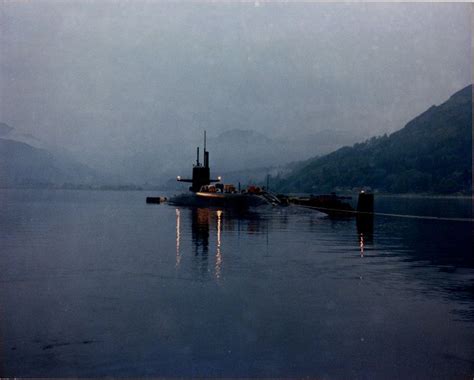 Uss George C Marshall Ssbn 654 At Anchor At Site 1 In Holy Loch