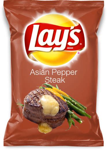 Asian Pepper Steak | Lays chips flavors, Potato chip flavors, Lays flavors