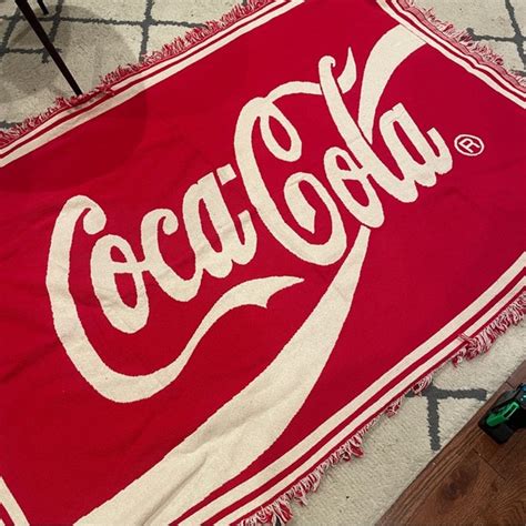 Coca Cola Bedding Coca Cola Knitted Throw Blanket Tapestry Wall