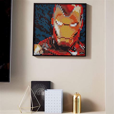 Amazon Lego Art Marvel Studios Iron Man Poster Da Collezionista Fai Da