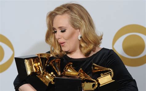 Adele Cleans Up At Grammy Awards