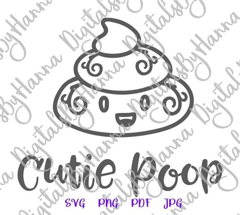 Poop Emoji Svg Files For Cricut Cute Dog Poop Bag Holder Sign Etsy