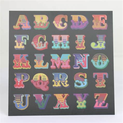 Postcard Circus Alphabet 2 Pack By Ben Eine Artrepublic