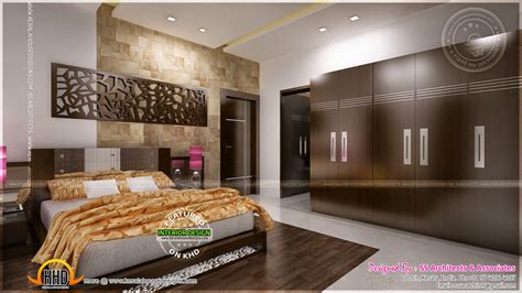 Awesome Master Bedroom Interior Kerala Home Design And Floor Plans