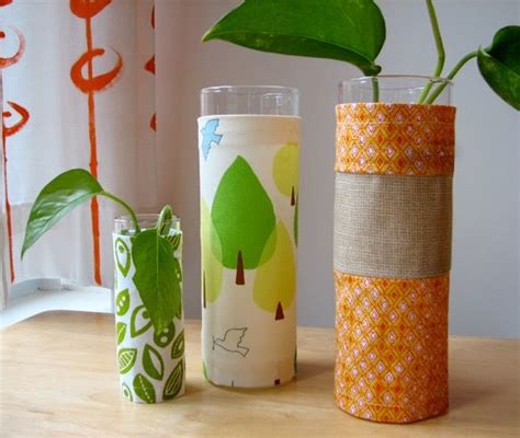 Easy Fabric Vase Covers How About Orange