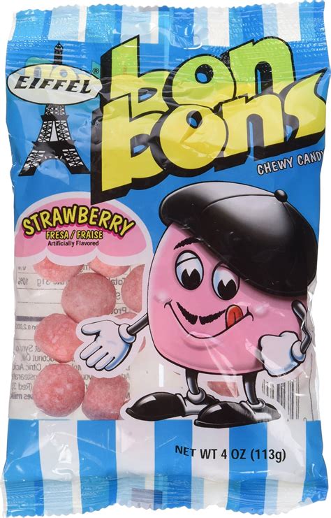Bon Bons Strawberry Eiffel 4 Oz Bag 12 Count Gummy