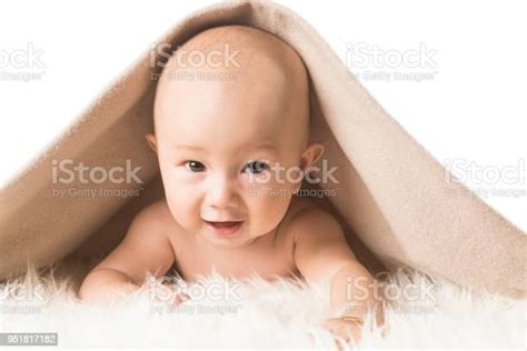 4 Month Old Eurasian Baby Boy Isolated On White Stock Photo Download