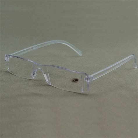 Men Women Clear Rimless Reading Glasses Resin Presbyopia Reader Eyeglasses Plas Fashion