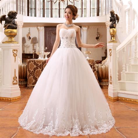 Cheap Ball Gown Strapless Sweetheart White Tulle Ruched Wedding Bridal